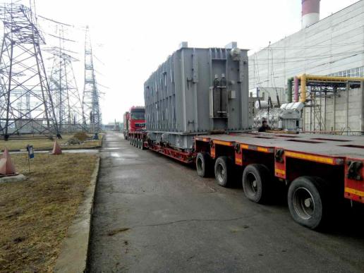 Перевозка трансформатора на Балаковской АЭС