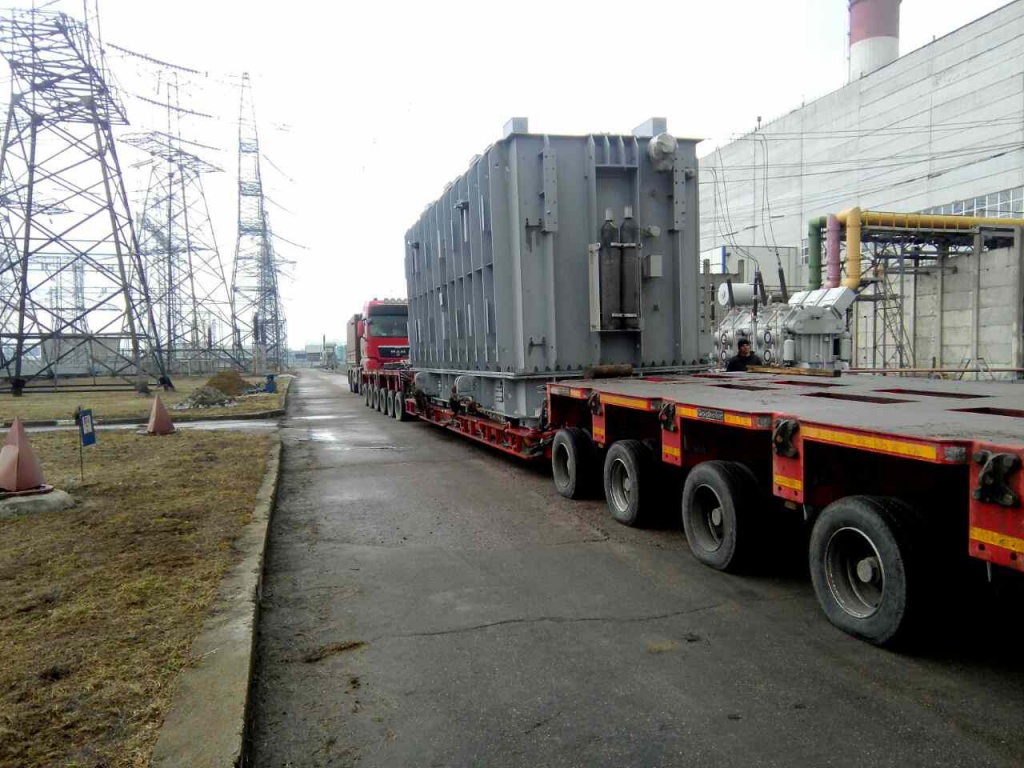 Перевозка трансформатора АОНДЦТН-267000/500/220 на Балаковской АЭС